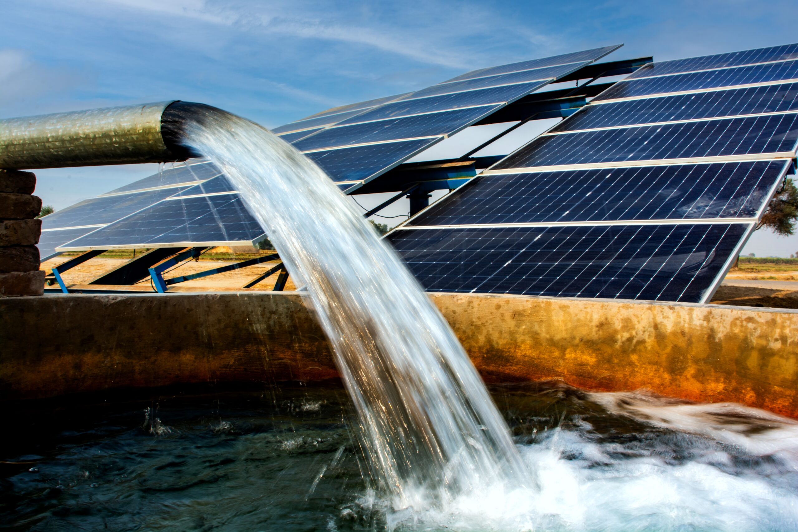 Solar,Panels,And,Tube,Well,For,Irrigation,In,The,Agricultural